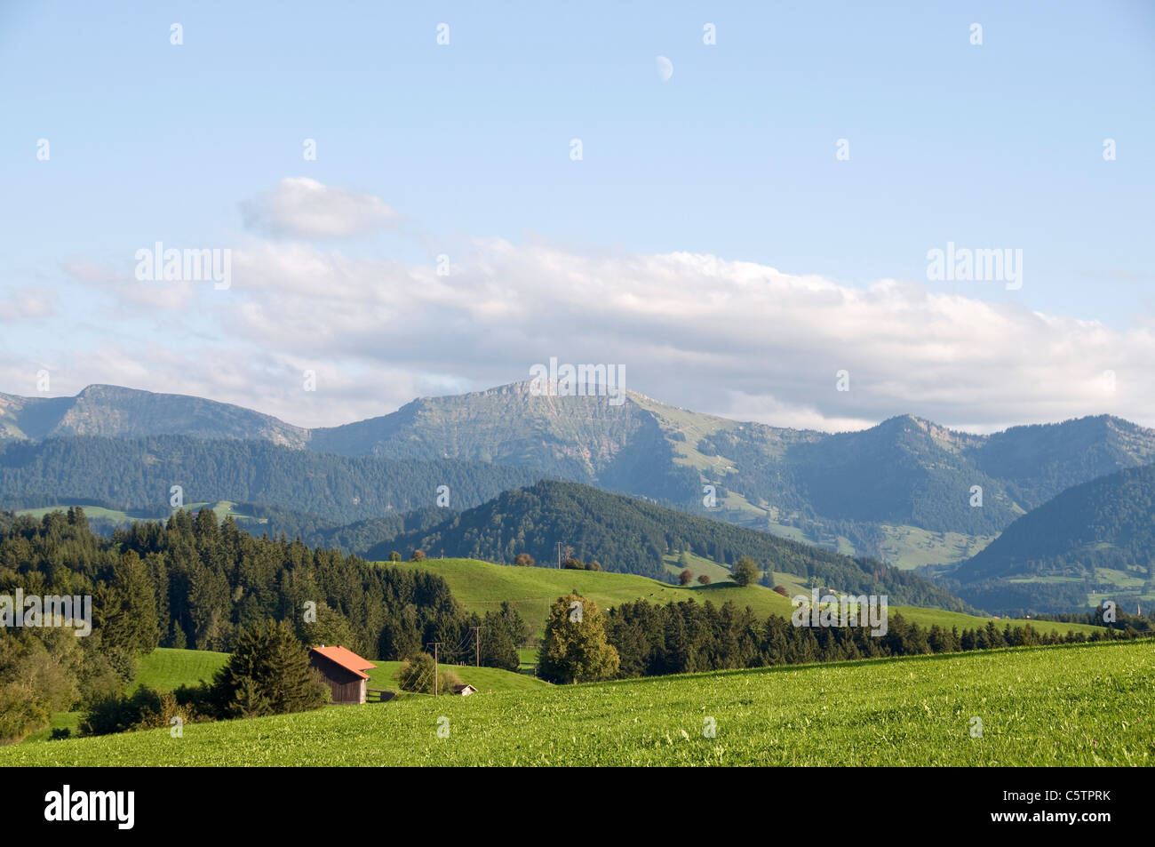 Germany, Bavaria, AllgÃ¤u, Mountain scenery Stock Photo