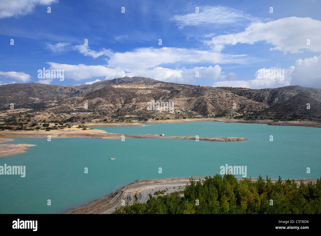 Greece, Crete, Ierapetra, Bramiana, View of reservoir Stock Photo