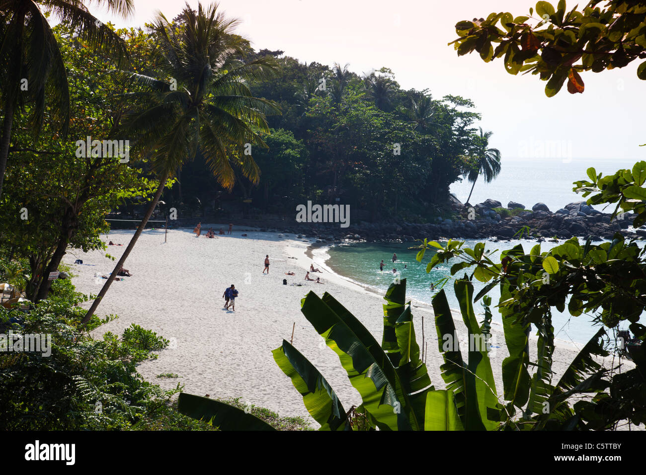 Tropical Beach Freedoom Beach Phuket Stock Photo
