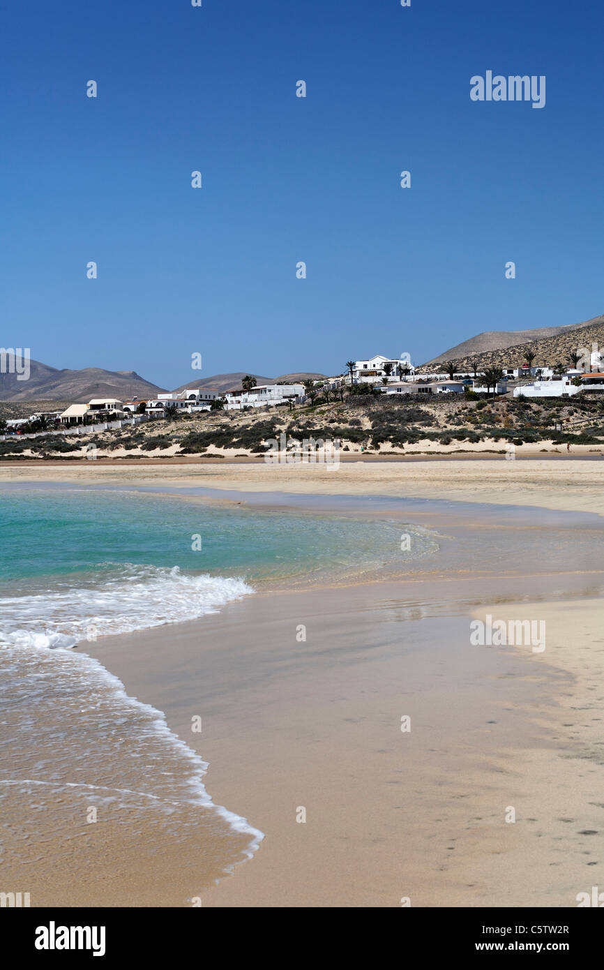 Spain, Canary Islands, Fuerteventura, Risco Del Paso, Playa de Sotavento, Jandia , View of beach Stock Photo