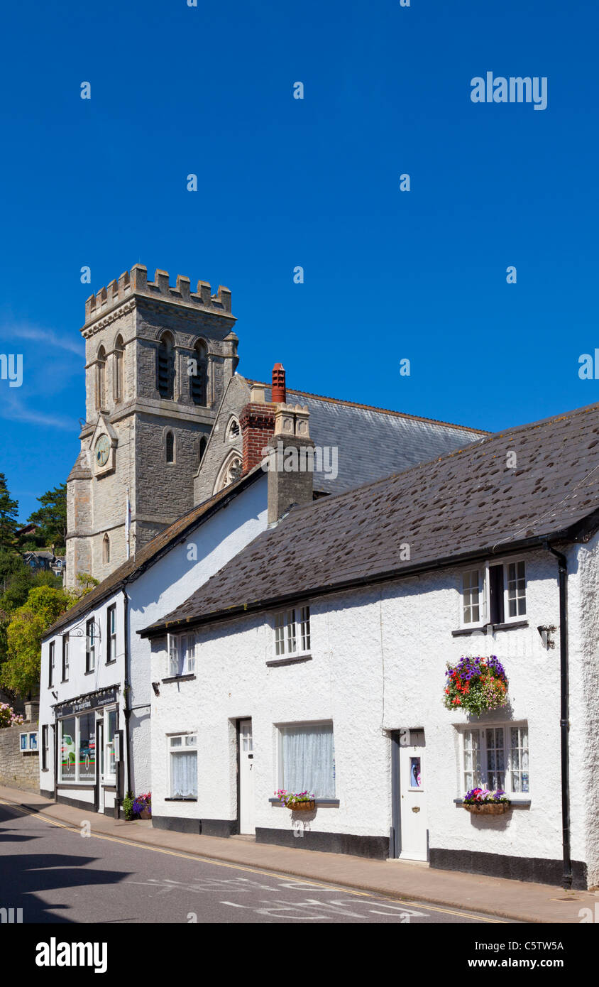 St Michael's Church Fore Street Beer Village centre Devon England UK GB