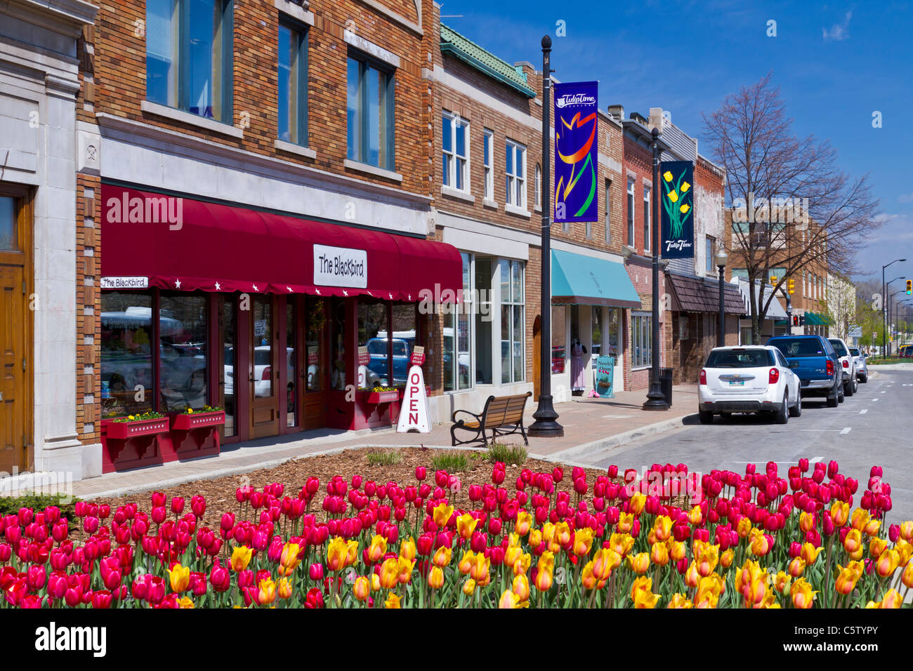 Shops and stores in Holland, Michigan, USA Stock Photo Alamy