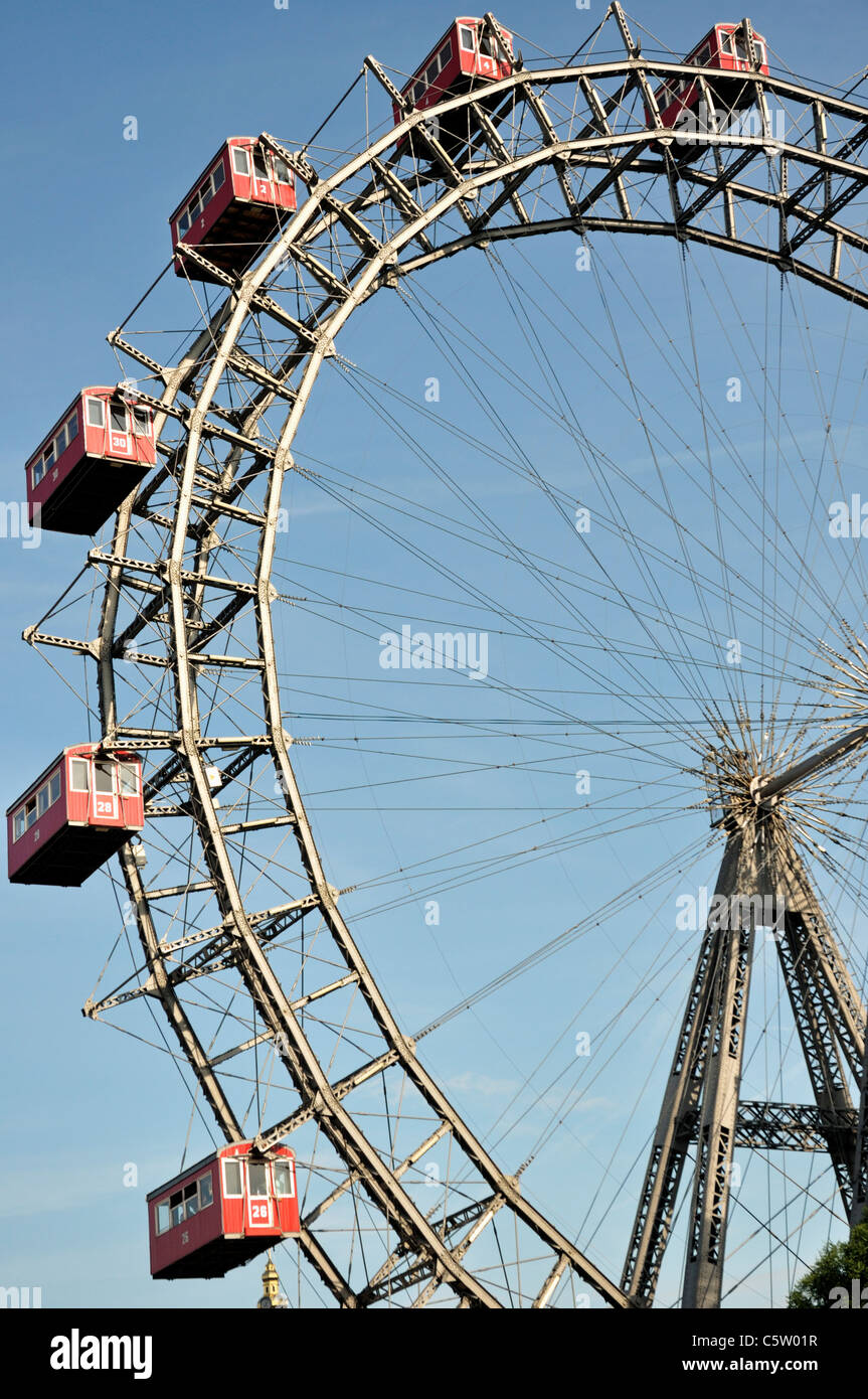 Viennese giant ferris wheel, Prater, Vienna, Austria, Europe, June 2011 Stock Photo