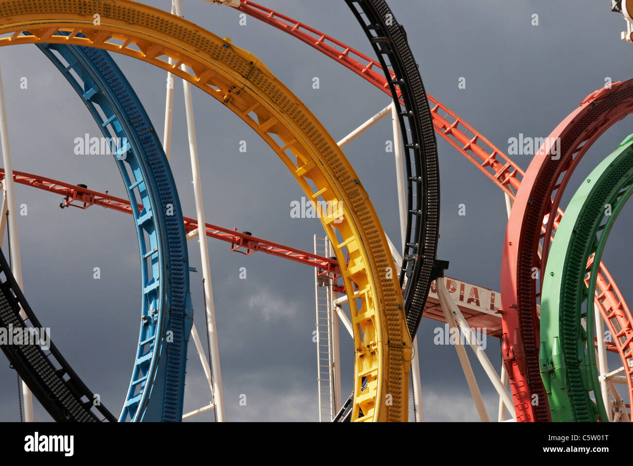 Germany, Hamburg, Fun fair, Roller coaster, close-up Stock Photo - Alamy
