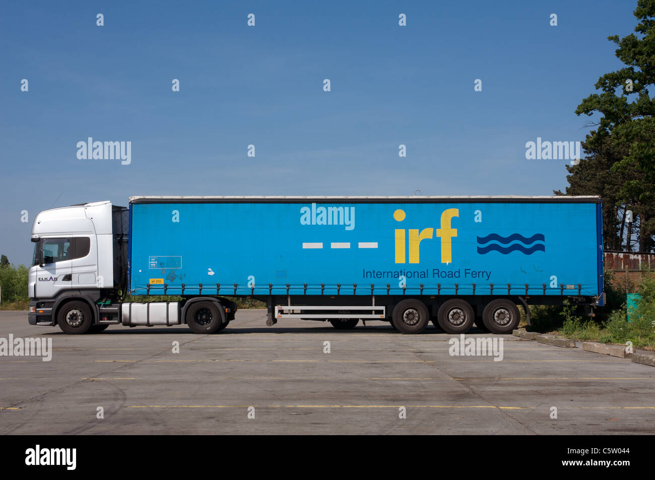 International Road Ferry (IRF) lorry Stock Photo