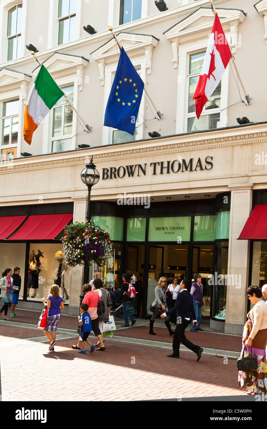 Brown Thomas Department Store, Grafton Street, Dublin, Ireland Stock