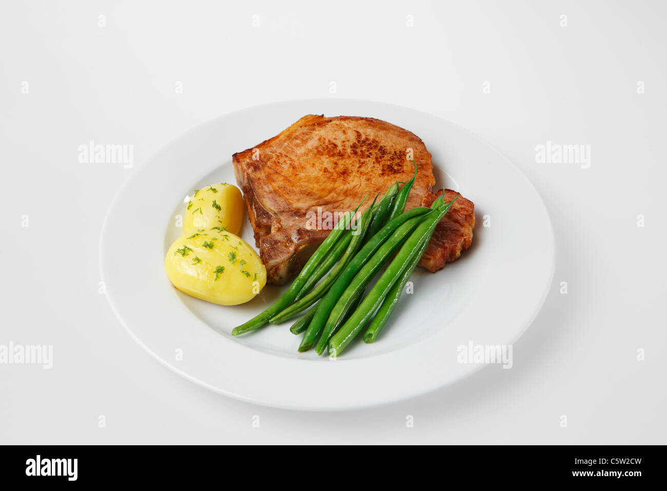 Green beans on plate hi-res stock photography and images - Alamy