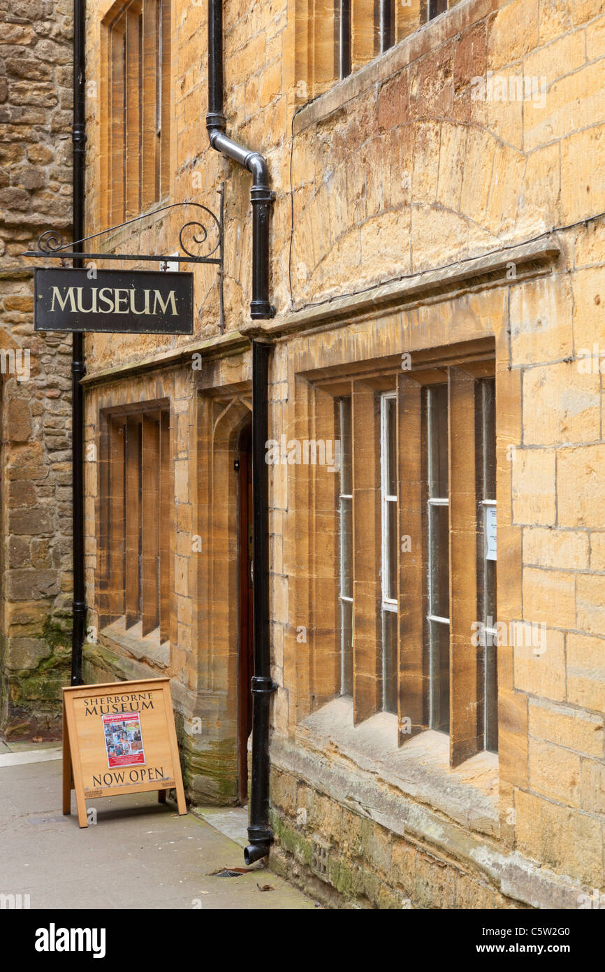 Sherbourne museum entrance Sherbourne village Dorset England UK GB EU