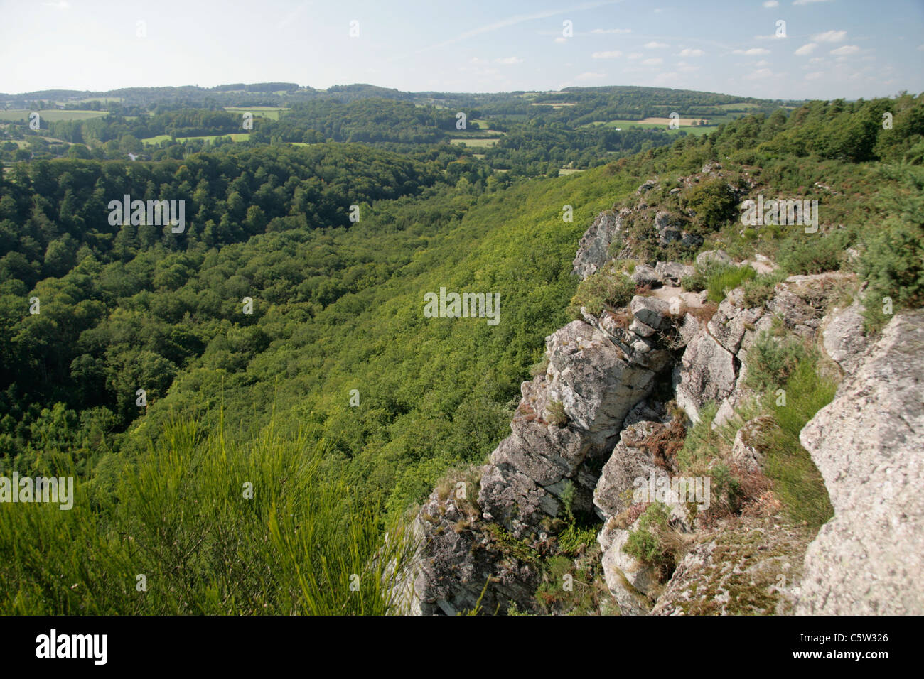 Rouvre Valley, site of the Rock of Oëtre SaintPhilbertsurOrne (Swiss Normandy, Orne, Normandy