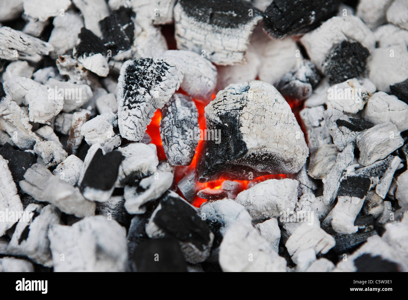 Burning char coals, full frame, closeup Stock Photo Alamy