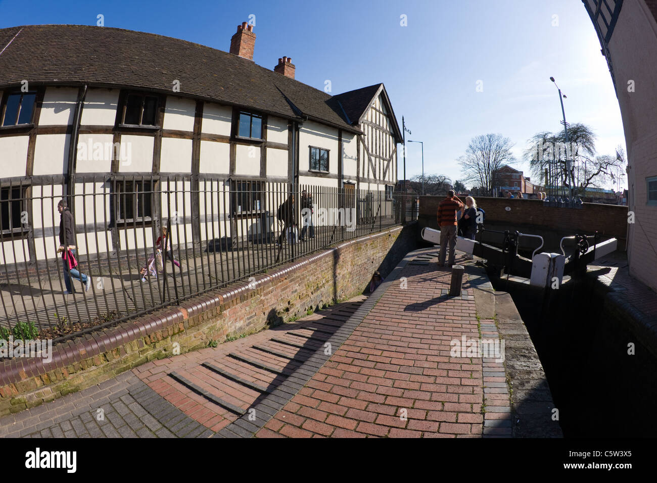 The Commandery in Worcester, a timber framed building used during the English civil war and now a museum Stock Photo