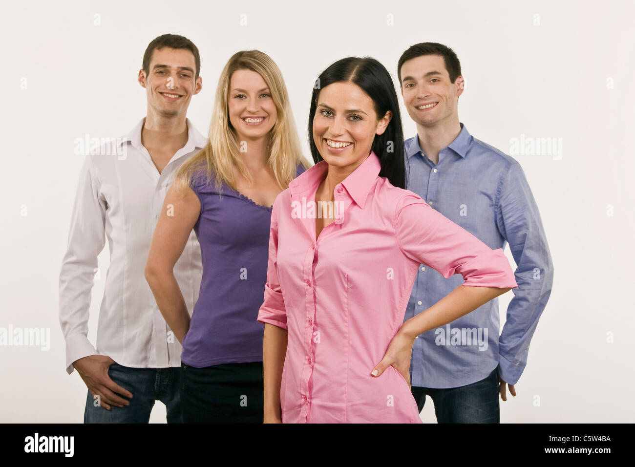 Group of people, indoor shot Stock Photo