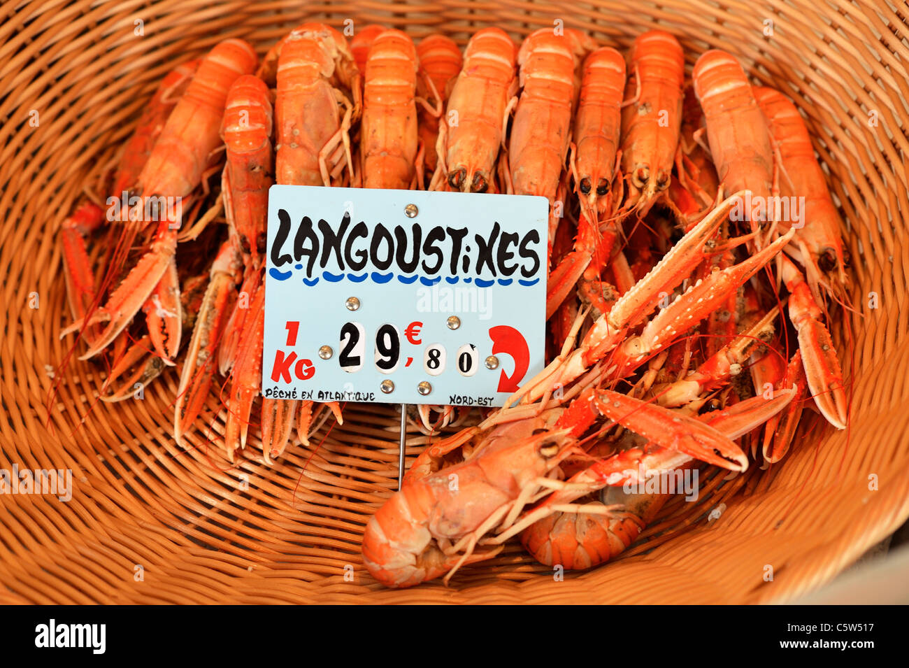 Fresh shrimps from the Atlantic, Brittany France FR Stock Photo Alamy