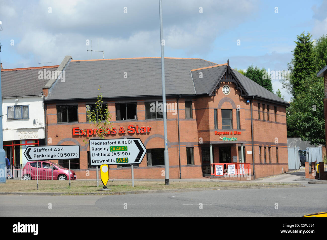 Express and Star newspaper offices in Cannock Staffordshire Uk Stock