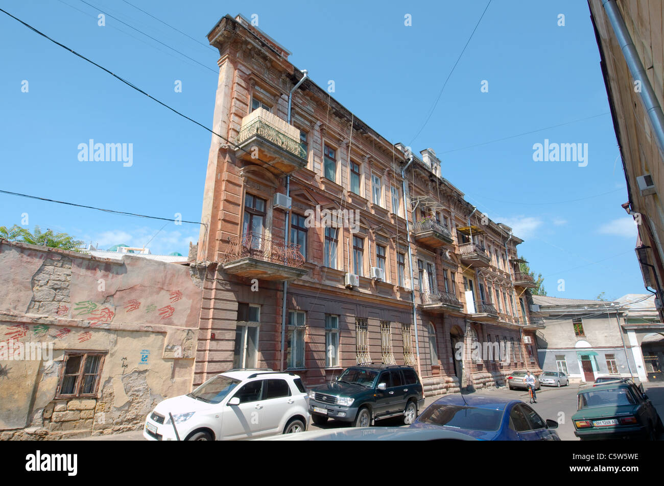 The housewall. Odessa, Ukraine Stock Photo Alamy