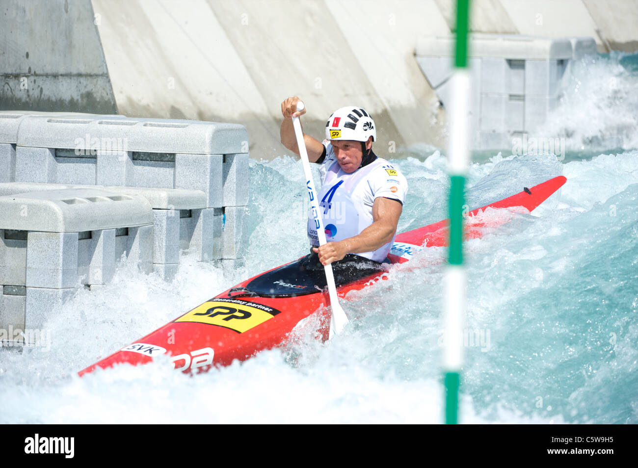 Michal Martikan (SVK), Mens C1 Class, Lee Valley White Water Centre, Waltham Abbey, England Stock Photo