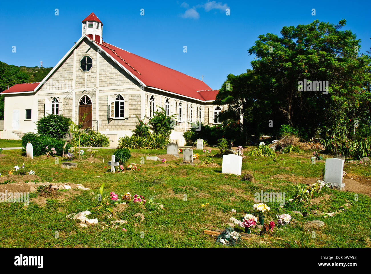 St. Paul's Anglican Church, Falmouth, Antigua Stock Photo Alamy