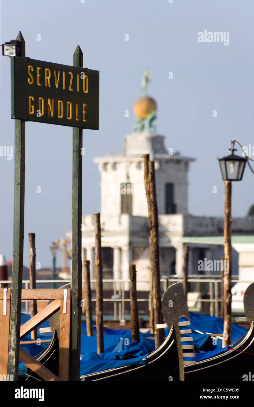 Italy, Venice, Landing stage, gondola Stock Photo - Alamy