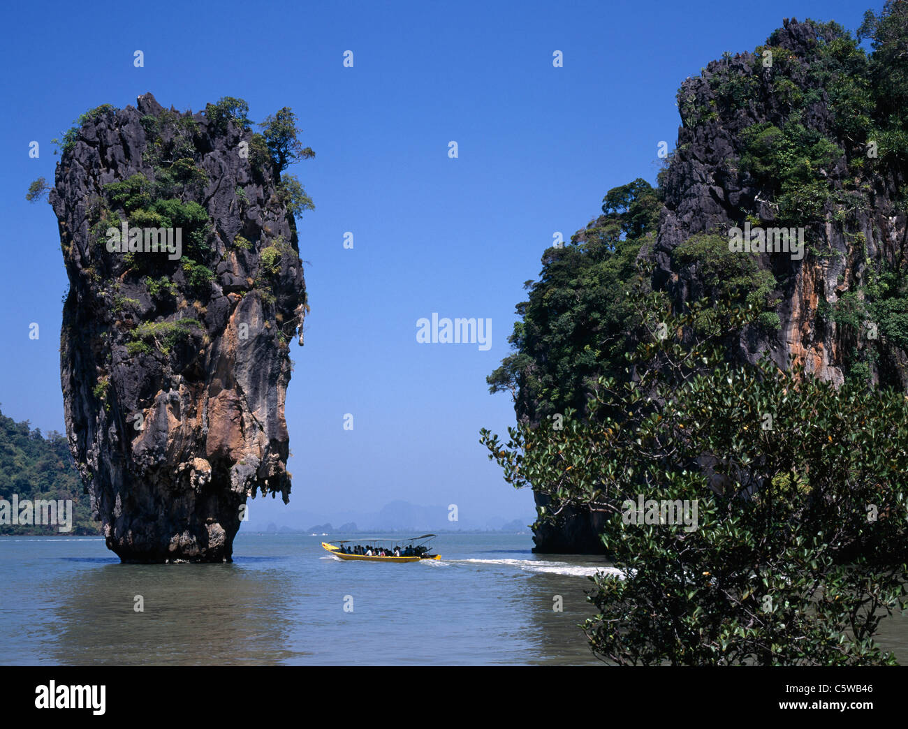 Asia, Thailand, Phuket, Coast area, Rock formation Stock Photo