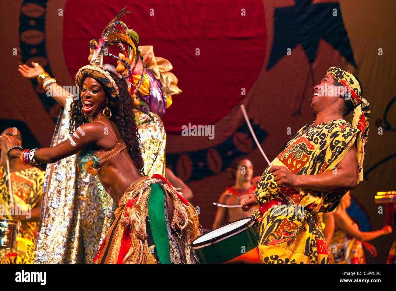 The BALE FOLCLORIC0 DA BAHIA performs SACRED HERITAGE at the Sunset Center - CARMEL, CALIFORNIA Stock Photo