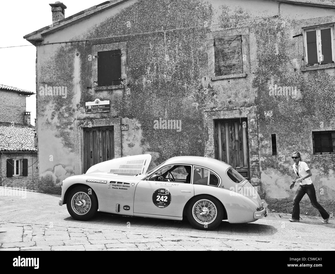 Talbot Lago T26 Grand Sport, San Marino Stock Photo