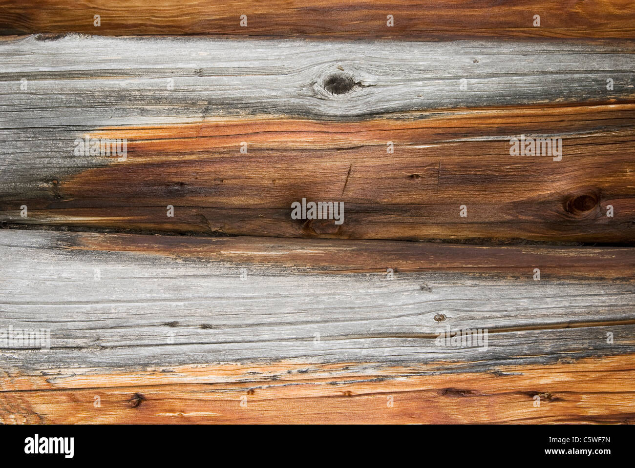 Wooden beams, close up Stock Photo