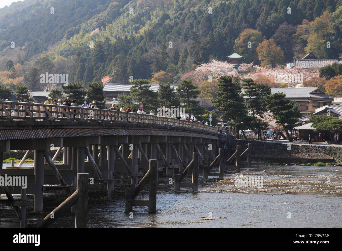 Togetsu Bridge at Arashiyama, Kyoto, Kyoto, Japan Stock Photo Alamy