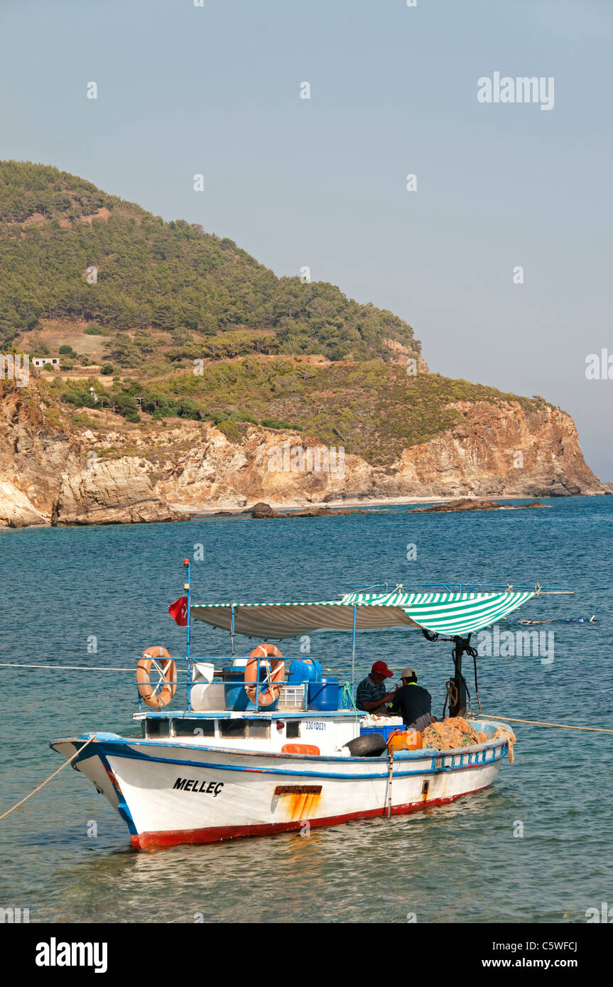 Coast beach seashore sea beach south Turkey between Antalya Alanya Stock Photo
