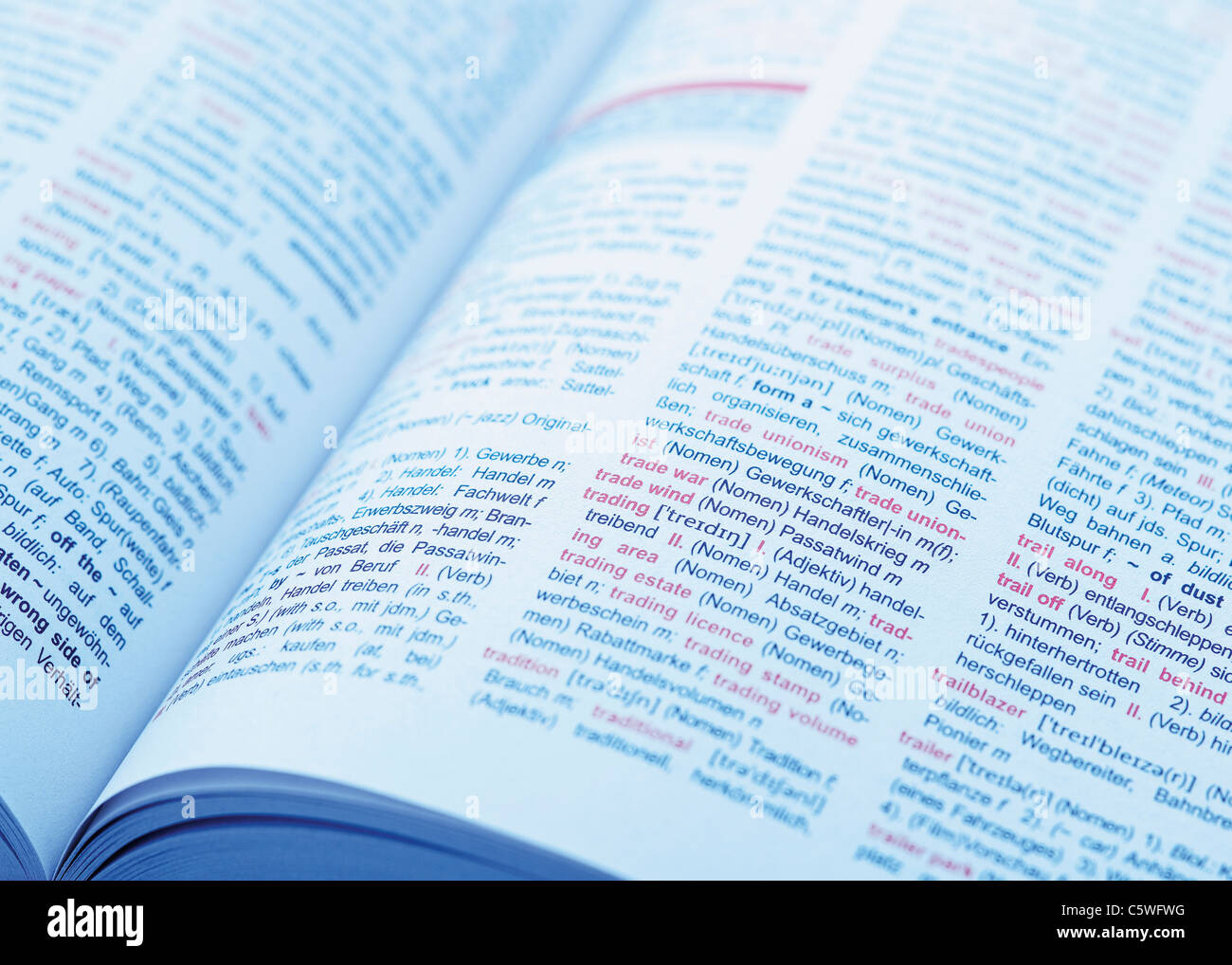 Open english german dictionary hires stock photography and images Alamy