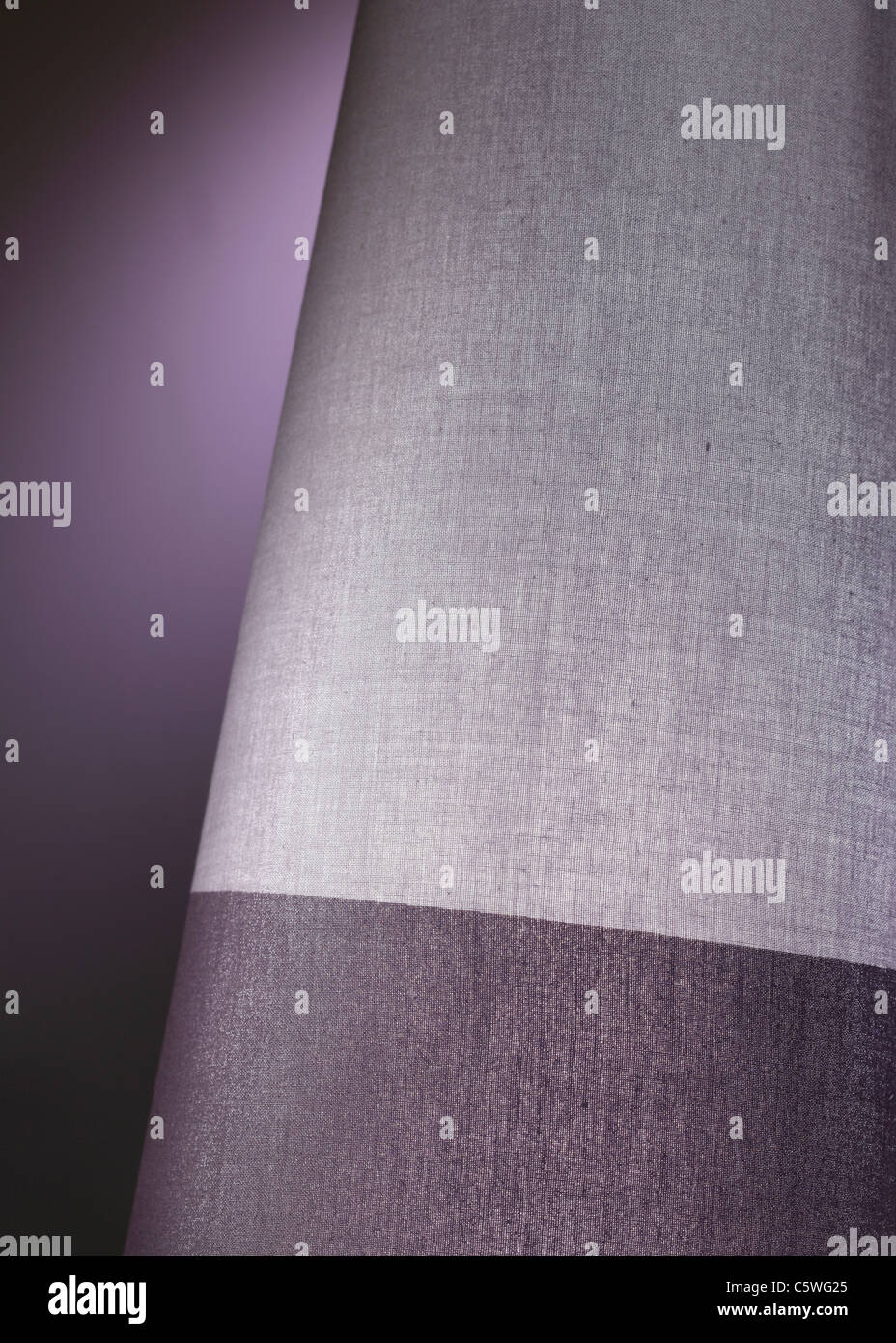 Gray shade cloth, close up Stock Photo