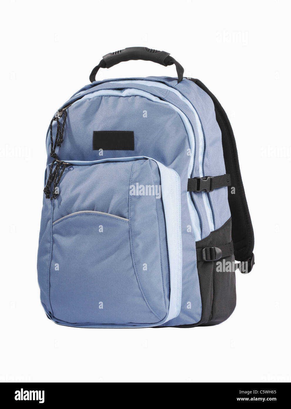 Backpack against white background, close-up Stock Photo