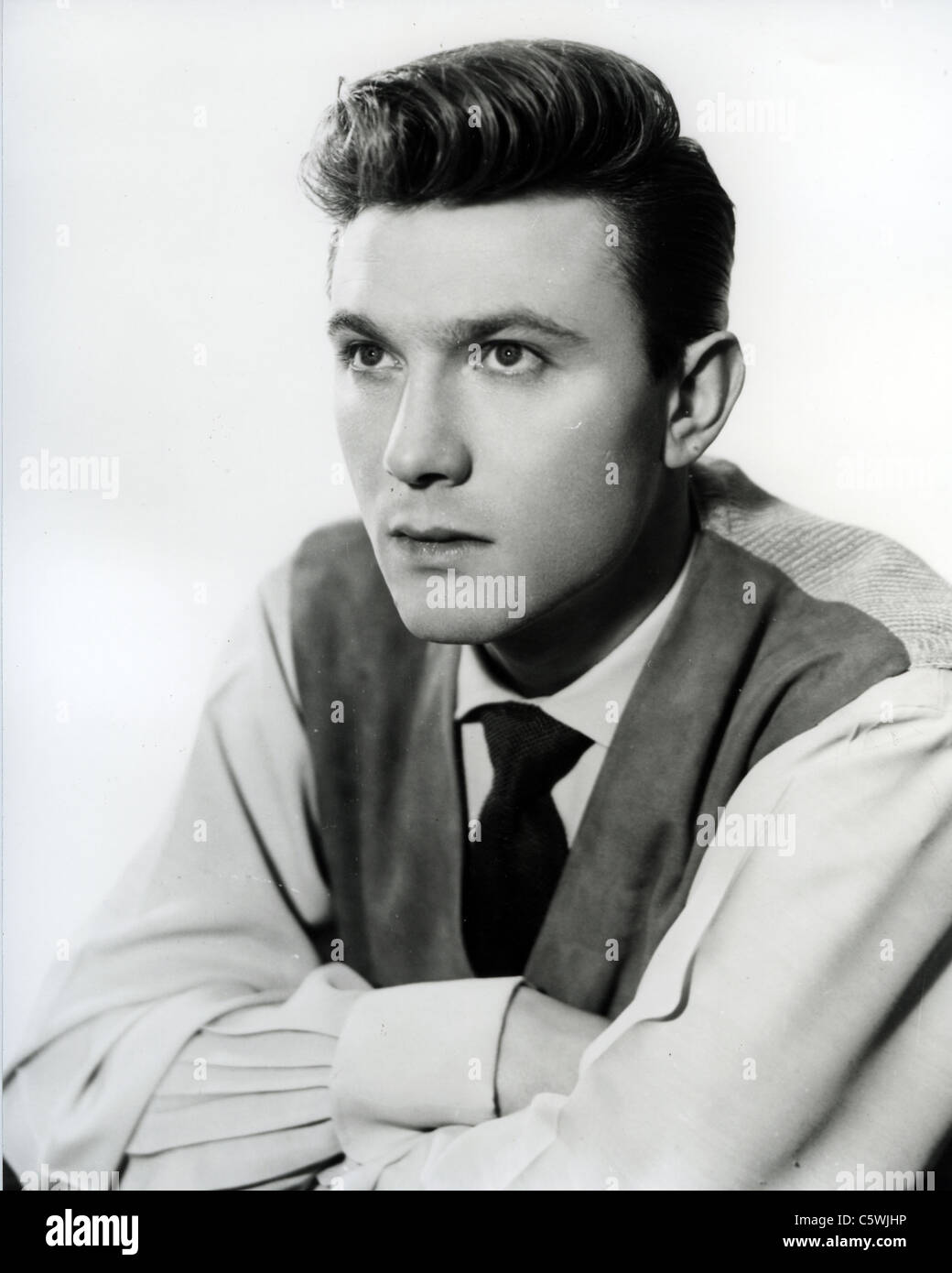 LAURENCE HARVEY (1928-1973) Lithuanian-born film actor Stock Photo