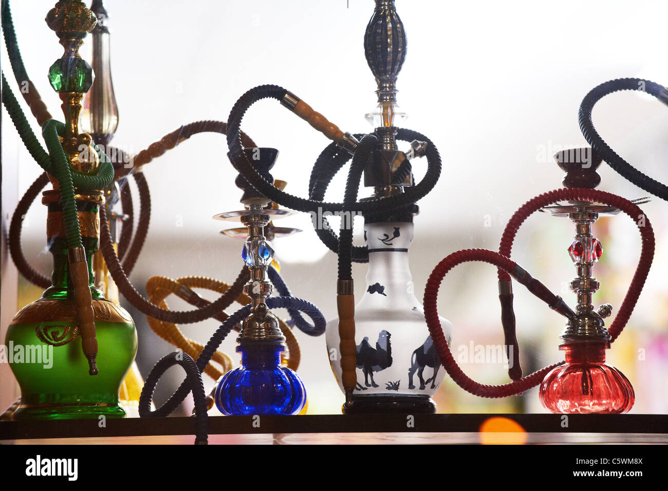 water pipes shisha souhk waqif doha qatar Stock Photo Alamy