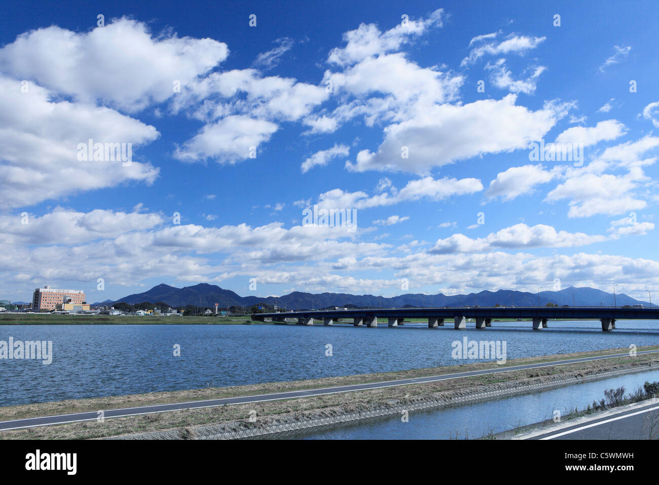 Onga River And Onga Bridge Onga Onga Fukuoka Japan Stock Photo Alamy