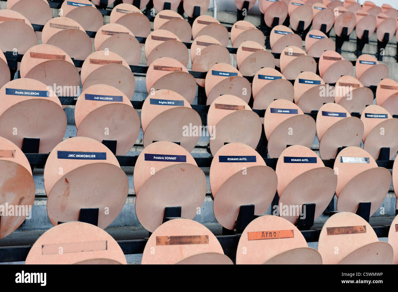 Seats At The Parc Des Princes Stadium In Paris Home Paris Stock