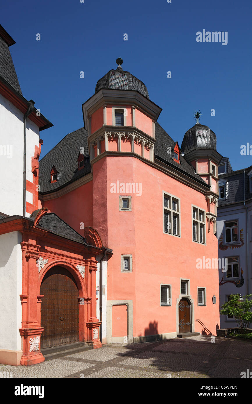 Schoeffenhaus in Koblenz, Rheinland-Pfalz, gehoert zum Mittelrhein-Museum Stock Photo