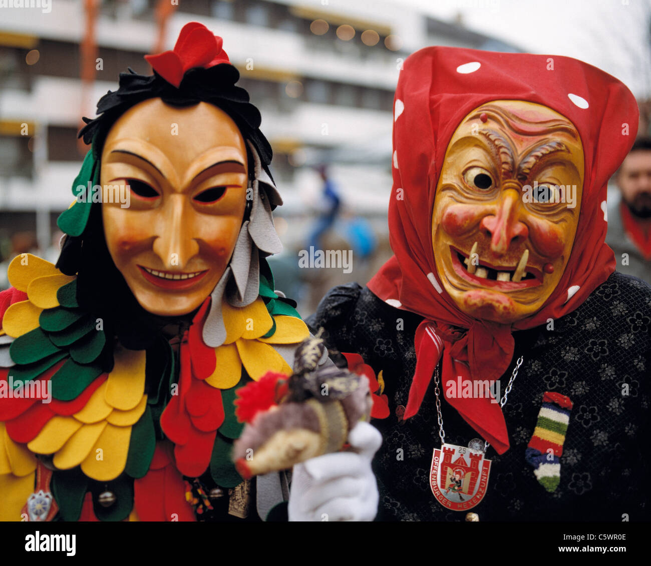 Swabian-Alemannic Fastnacht, masks carnival, Spaettlehansele, Offenburg  witch, D-Offenburg, Kinzig Valley, Upper Rhine, Black Forest,  Baden-Wuerttemberg Stock Photo - Alamy