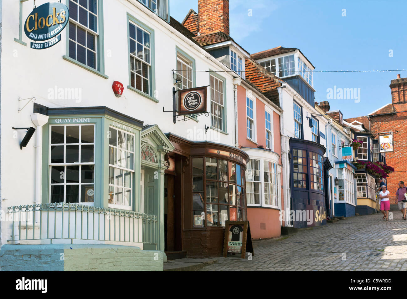 Quay Hill Lymington Hampshire England UK Stock Photo