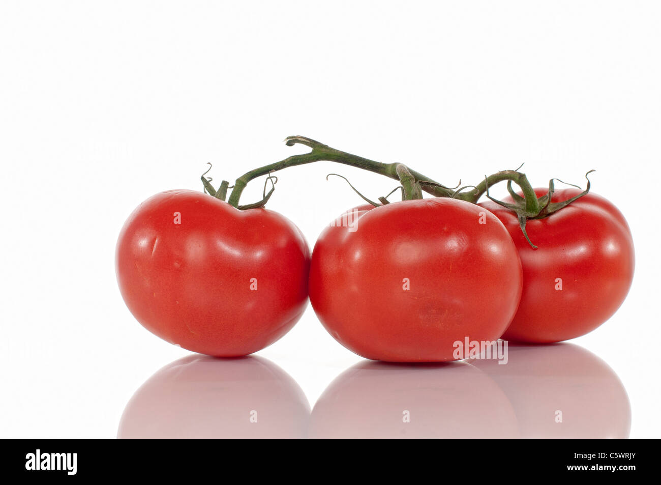 Tomatoes on white background isolated with clipping path Stock Photo ...