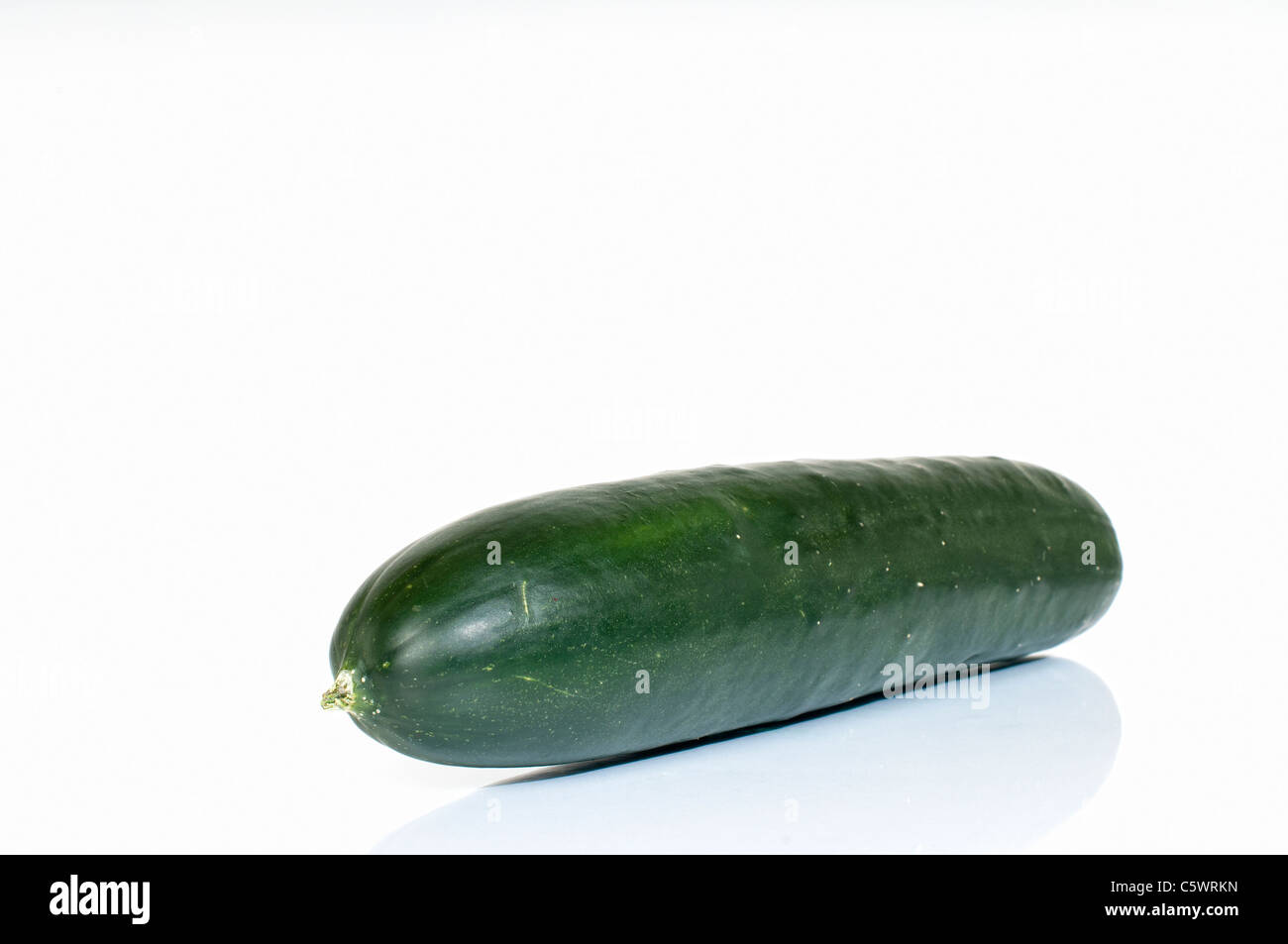 Cucumber on white background isolated with clipping path. Stock Photo
