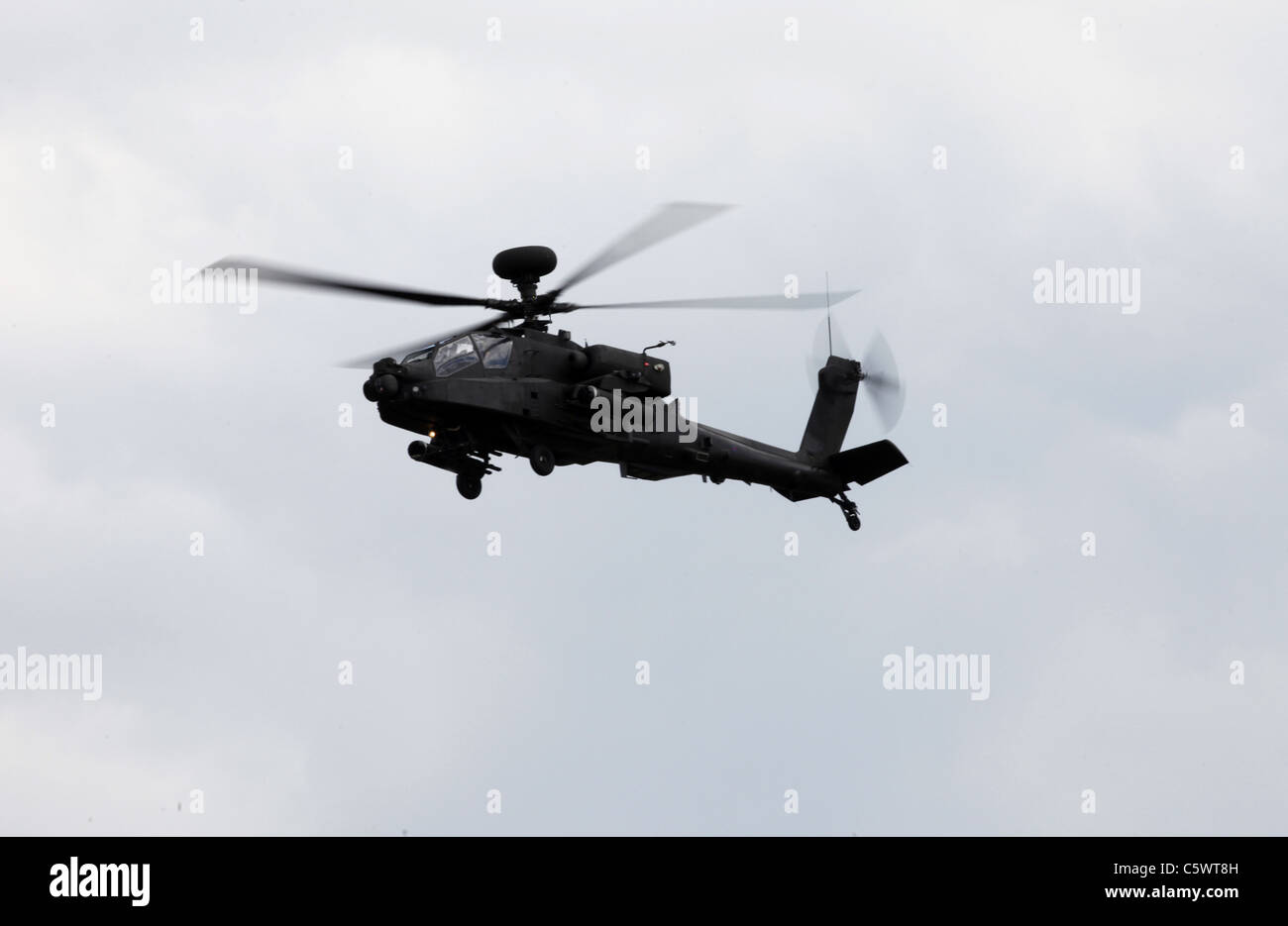 AAC APACHE AH1 HELICOPTER RAF WADDINGTON LINCOLNSHIRE 02 July 2011 Stock Photo