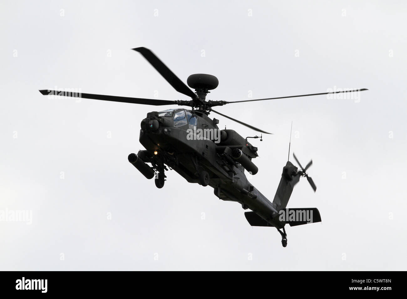 AAC APACHE AH1 HELICOPTER RAF WADDINGTON LINCOLNSHIRE 02 July 2011 Stock Photo
