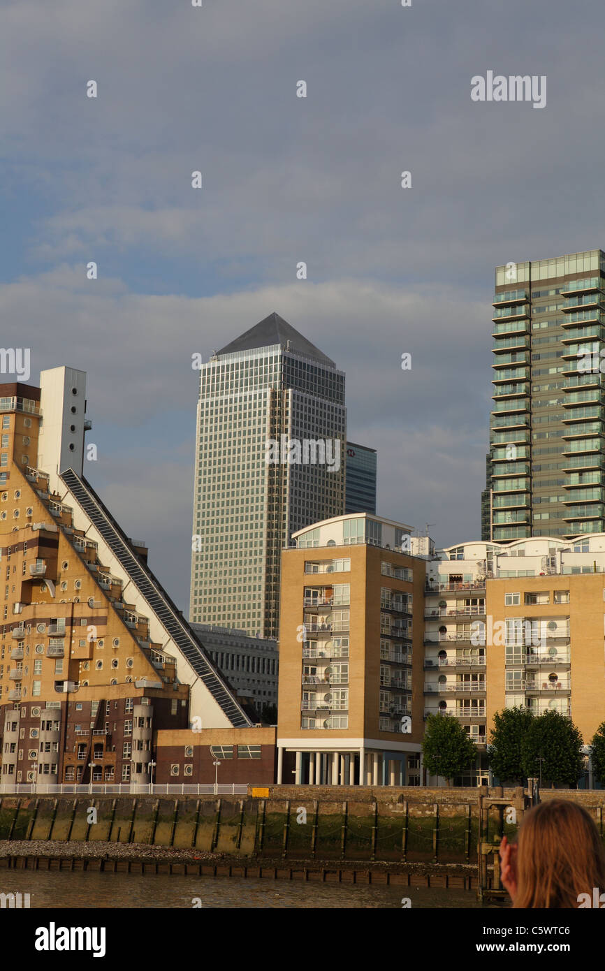 Canary Wharf buildings Isle of Dogs Docklands London Stock Photo - Alamy