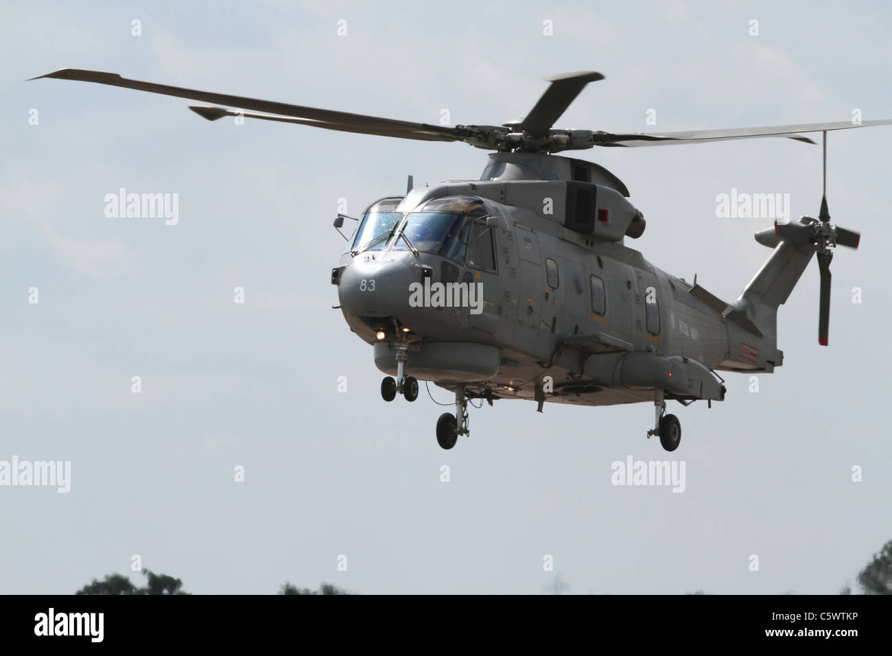 MERLIN HM1 HELICOPTER ROYAL NAVY'S 824 NAS 02 July 2011 Stock Photo