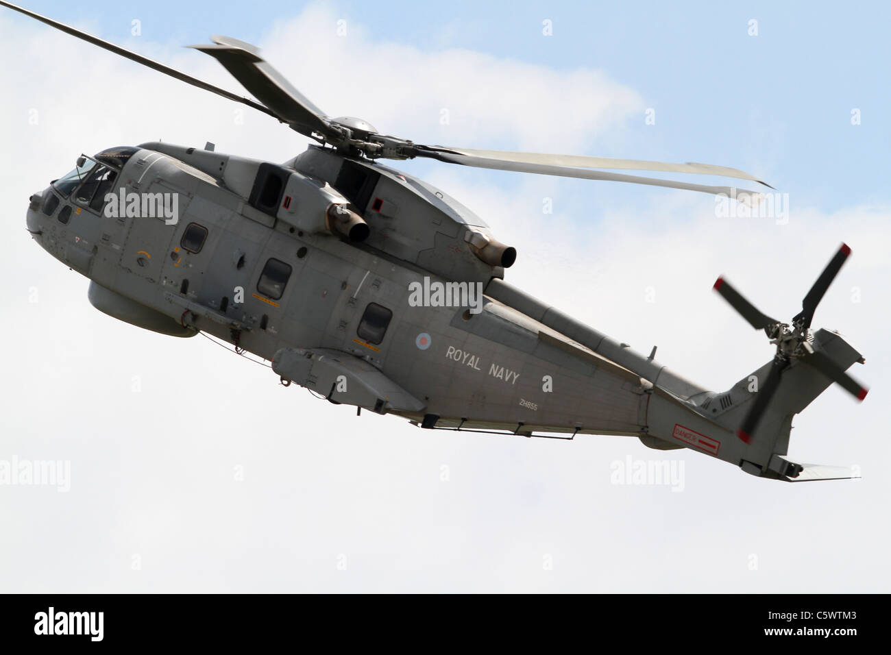 MERLIN HM1 HELICOPTER ROYAL NAVY'S 824 NAS 02 July 2011 Stock Photo