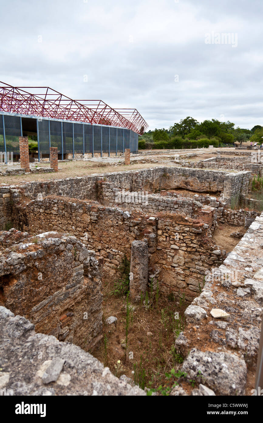 Shop basements in Conimbriga, the best preserved Roman city ruins in