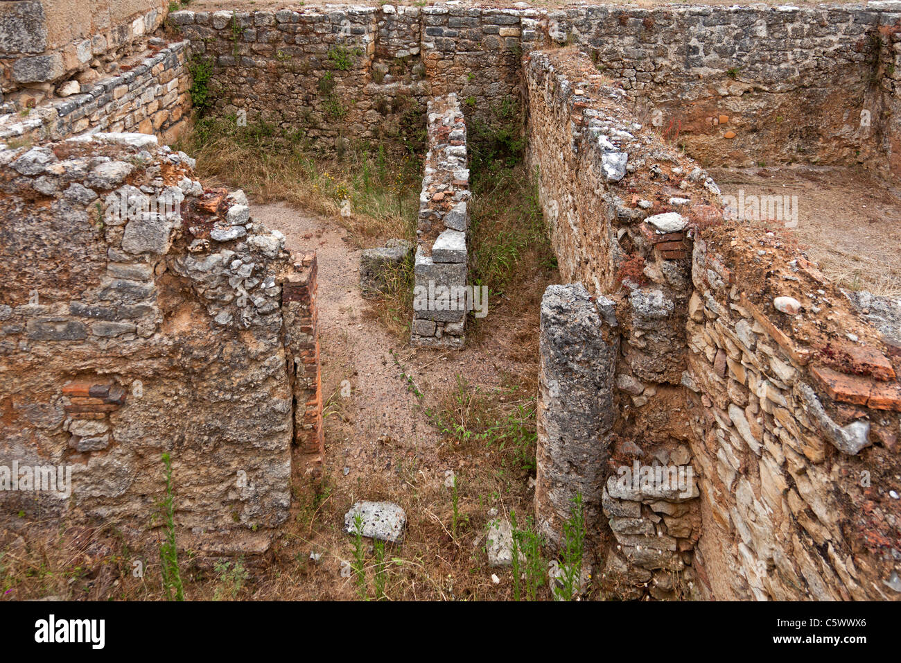 Shop basements in Conimbriga, the best preserved Roman city ruins in