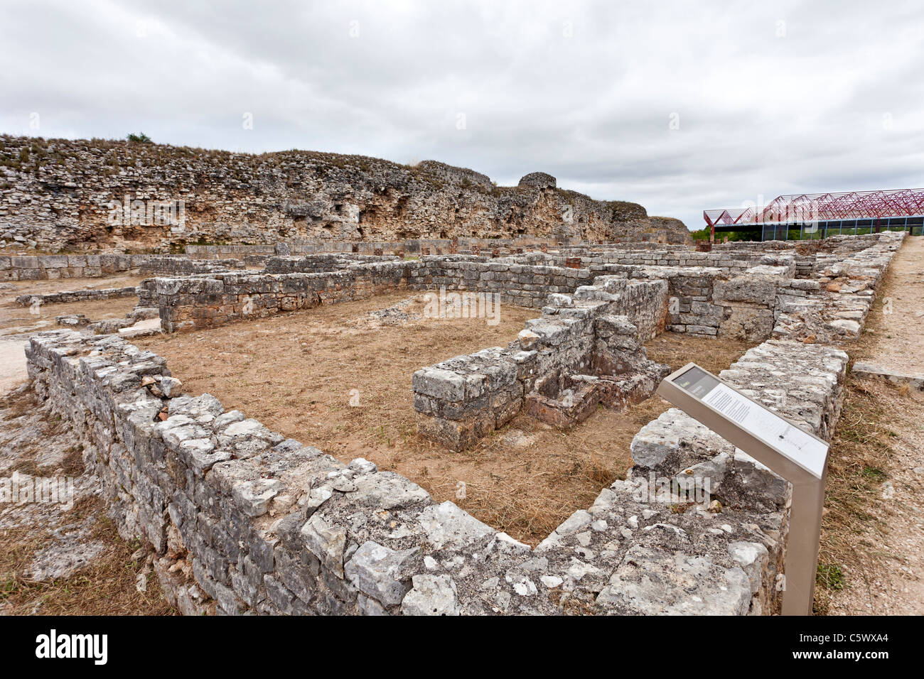 Room structures of the House of the Skeletons Villa in Conimbriga, the