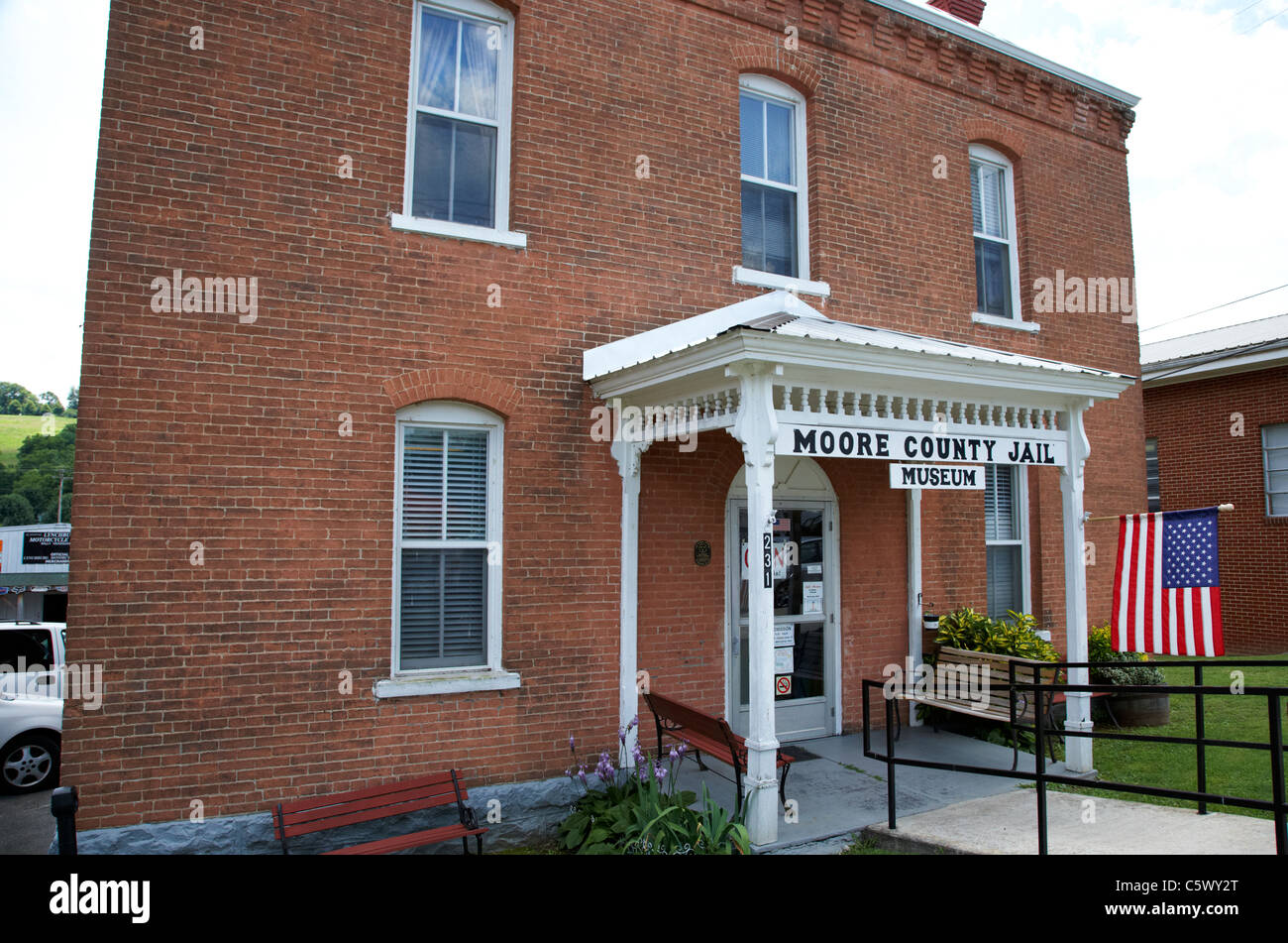 moore county jail museum Lynchburg , tennessee , usa Stock Photo - Alamy