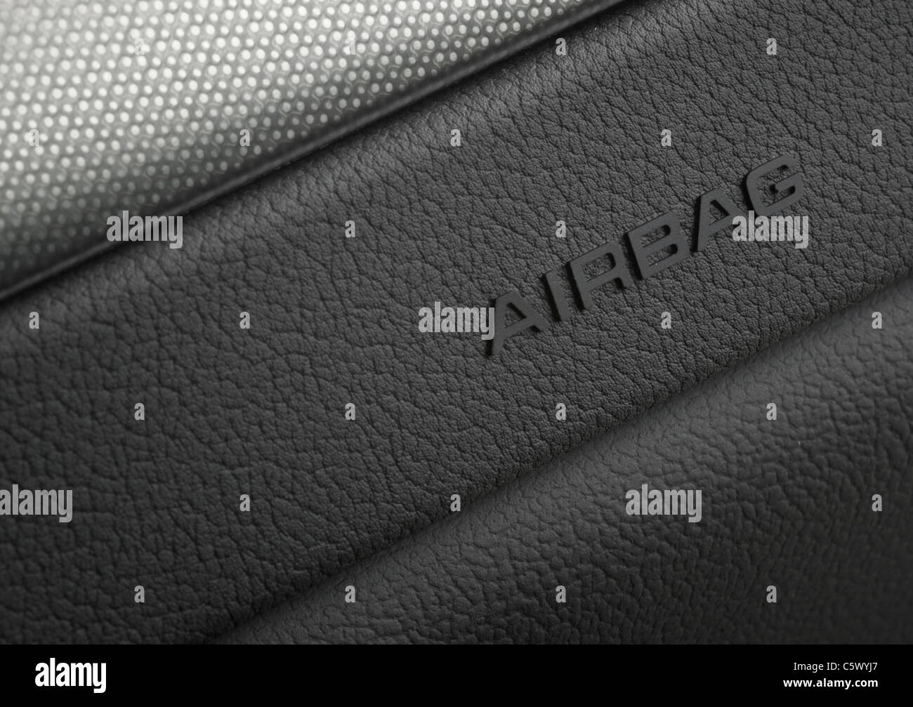 Close up of a car airbag security system Stock Photo Alamy
